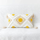 GobekUsa Boho Geometric Tufted Cushion Cover Cotton Canvas Pillow Covers