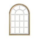 GobekUsa Gothic Rose Window Carved Mirror for Wall Decor in Living Room or Bedroom