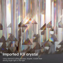 GobekUsa Crystal Chandelier: Postmodern Living Room Dining Bedroom Lamp, Luxury & Creative