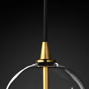 GobekUsa Gold Metal Globe Pendant Light with LED G4 Bulb for Dining Room