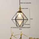 GobekUsa Green Glass LED Pendant Lights Modern Hanging Lamp Home Decor