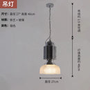 GobekUsa Glass Chrome Pendant Light LED E27 Iron Art Decor for Restaurant Café