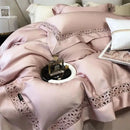 GobekUsa Eucalyptus Fiber Hollow Wide Edge Bedding Set - Soft, Silky, & Breathable