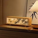 GobekUsa Chinese Wind Lamp Tabletop Painting Creative Night Light Bedroom Decor