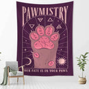 GobekUsa Cartoon Cat Claw Tapestry Wall Hanging Abstract Art Home Decor