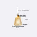 GobekUsa Clear Glass LED Pendant Light | Nordic Hanging Chandelier for Kitchen, Living Room