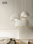 GobekUsa Cream Style Cloud Chandelier Cement LED Pendant Lamp - Modern Hanging Light