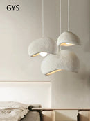 GobekUsa Cream Cloud Chandelier: Modern LED Pendant Lamp for Home, Restaurant, Bar