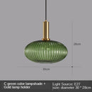 GobekUsa Gray Glass LED Pendant Lights for Modern Nordic Home Decor