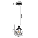 GobekUsa Industrial Black Mini Pendant Light for Dining Room, Bar, and Clothing Store