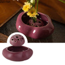 GobekUsa Lotus Seedpod Ceramic Vase Artificial Flower Pot Modern Desk Decor