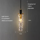 GobekUsa Crystal LED Ceiling Chandelier: Modern Trendy Bedroom Pendant Light