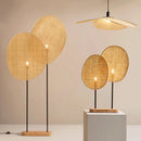 GobekUsa Japanese Wicker Petal Chandelier for Tea House Dining, Parlor, Restaurant