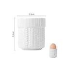 GobekUsa Chicken Shape Ceramic Egg Cup Holder Stand for Kids Breakfast Tableware