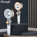 GobekUsa Dual-Sided Shower Head with 3 Jets & Water-Saving Filtration