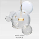 GobekUsa Glass Chandelier: Nordic-Italian LED Pendant Light for Living & Dining Room