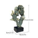 GobekUsa Abstract Art Couple Mask Statue Figurines for Interior Decor & Gifts