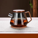 GobekUsa Glass Teapot Set Clear Teacup Kung Fu Tea Maker Milk Rose Set