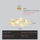 GobekUsa LED Glass Bulb Pendant Light: Modern Round Design, Gold/Black, Gypsophila String