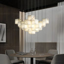 GobekUsa Jade Design Chinese Chandelier for Duplex Villa Restaurant and Living Room
