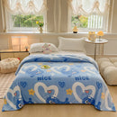 GobekUsa Dinosaur Patterns Snowflake Velvet Blanket in Various Sizes for Home/Office