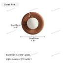 GobekUsa Jade Marble Wall Sconce Lamps: Luxury Light Fixtures for Bedroom, Bathroom, Aisle Decor