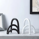 GobekUsa Abstract Resin Geometry Arch Decor Figurine Craft for Home Decor