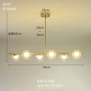 GobekUsa Glass Ball Pendant Chandeliers LED Hanging Lights for Home Decor