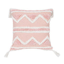 GobekUsa Boho Pink Geometric Tufted Tassel Pillow Covers 30x100cm - Decorative Double Pillows
