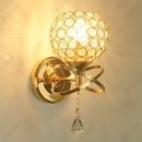 GobekUsa Crystal Wall Light: Elegant Bedroom Bedside Lamp E27 Sconce, European Design