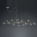 GobekUsa LED Glass Pendant Chandelier for Living Room Dining Bedroom Cafe