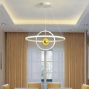 GobekUsa Circular Iron Ball Pendant Chandelier LED Lighting Fixtures