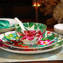 GobekUsa Green Leaf Collection: Tableware, Plates, Coffeeware, Teaware, Saucers, Bowl, Tray