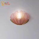 GobekUsa Brass Glass Shell LED Wall Lamp for Luxurious Design Aesthetic