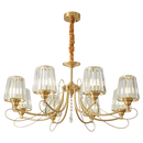 GobekUsa Bronze Villa All Copper Chandelier - Modern Light Luxury for Living Room