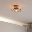 GobekUsa Amber Glass LED Ceiling Lights Modern Decoration for Home Porch Restaurant