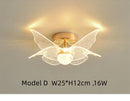 GobekUsa Gold Acrylic LED Ceiling Light - Modern Nordic Style Lighting for Home Decor