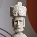 GobekUsa Easter Island Moai Pukao Statue Figurine Home Office Decoration Living Room Decor Shelf