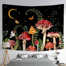 GobekUsa Butterfly Mushroom Tapestry Wall Hanging - Psychedelic Bohemian Home Decor