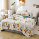 GobekUsa Cartoon Print Quilted Double Blanket for Queen Size Bed