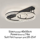 GobekUsa LED Ring Chandelier with Remote Control - Modern Ceiling Lamp for Home Décor