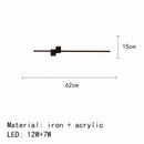 GobekUsa LED Wall Lights: Modern Black White Aluminium Sconce Lamp for Living Room Bedroom