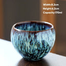 GobekUsa 170ml Ceramic Coffee Cup Kung Fu Tea Cups Pottery Drinkware Egg Style