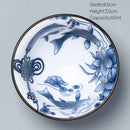 GobekUsa Ceramic Kung Fu Tea Cup, Japanese Style Porcelain Espresso Coffee Cup