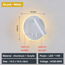 GobekUsa Adjustable 10W Wall Light Sconce Lamp with Switch - Hotel Bedroom Study Reading