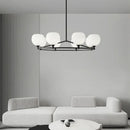 GobekUsa Brass and White Glass Pendant Lamp with Adjustable Height