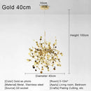 GobekUsa Gold LED Ceiling Pendant Light Fixture for Home Decoration and Modern Living