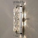 GobekUsa Crystal Wall Lamp: Modern Luxury for Bedroom, Living Room, and Staircase