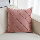 GobekUsa Hand Pleat Embroidered Cushions 30x50/45x45cm Beige Pink Nordic Style Pillowcase