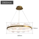 GobekUsa Acrylic Ceiling Chandelier Modern Home Decor Hanging Lamp Indoor Lighting
